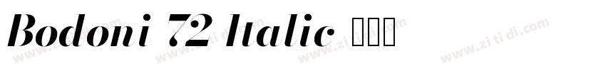 Bodoni 72 Italic字体转换 Bodoni 72 Italic字体转换